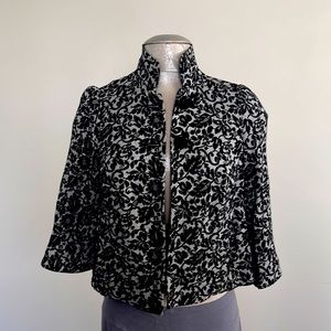 Diane Von Furstenberg Aline short jacket two btns closure in front stand collar